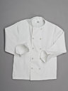 View Item Chefs Jacket Long Sleeve Rubber Buttons 100% Cotton (White)